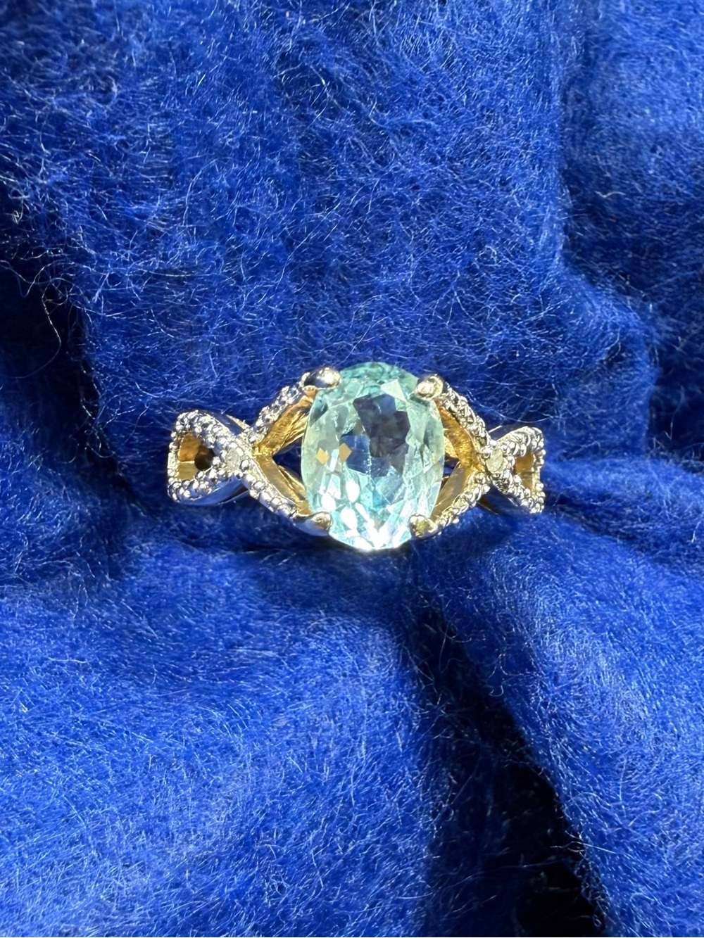 Vintage DBJ Sterling and gemstone ring.